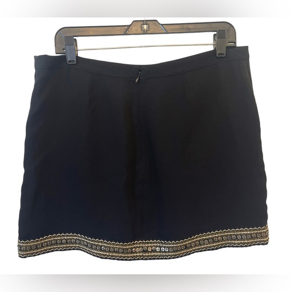 Madewell Sequin Embellished Boho Mini Skirt Lined With Pockets Size 10 - Picture 4 of 11